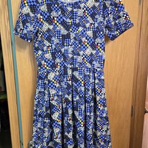 LuLaRoe Multicolor Geometric Dress